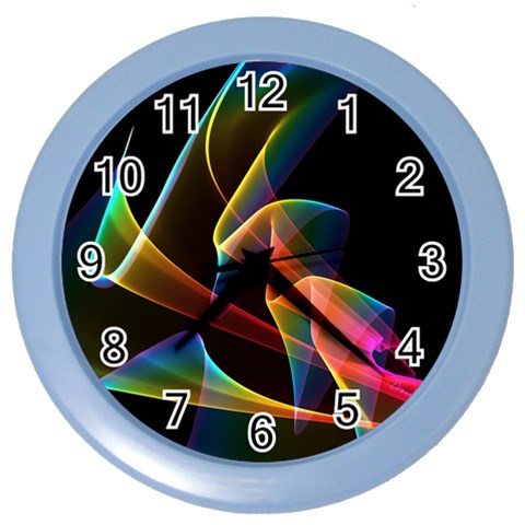 Crystal Rainbow, Abstract Winds Of Love  Wall Clock (Color) from ArtsNow.com Front