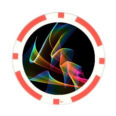 Crystal Rainbow, Abstract Winds Of Love  Poker Chip from ArtsNow.com Front