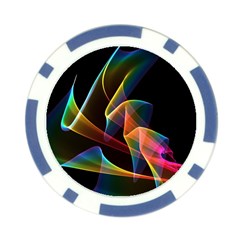 Crystal Rainbow, Abstract Winds Of Love  Poker Chip from ArtsNow.com Front