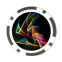 Crystal Rainbow, Abstract Winds Of Love  Poker Chip from ArtsNow.com Back