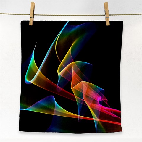 Crystal Rainbow, Abstract Winds Of Love  Face Towel from ArtsNow.com Front