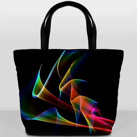 Crystal Rainbow, Abstract Winds Of Love  Bucket Handbag from ArtsNow.com Front