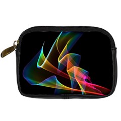 Crystal Rainbow, Abstract Winds Of Love  Digital Camera Leather Case from ArtsNow.com Front