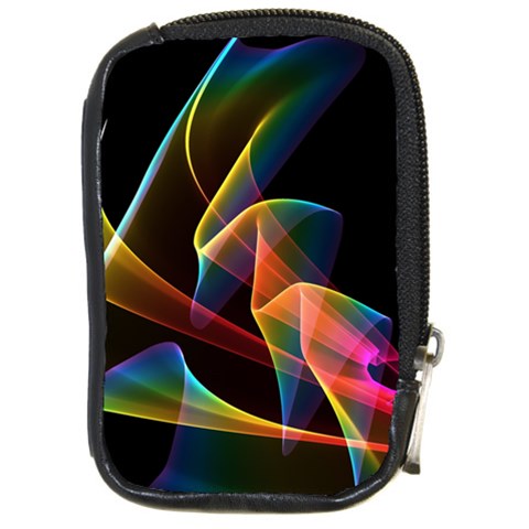 Crystal Rainbow, Abstract Winds Of Love  Compact Camera Leather Case from ArtsNow.com Front