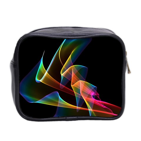 Crystal Rainbow, Abstract Winds Of Love  Mini Travel Toiletry Bag (Two Sides) from ArtsNow.com Back