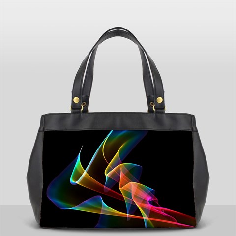 Crystal Rainbow, Abstract Winds Of Love  Oversize Office Handbag (One Side) from ArtsNow.com Front