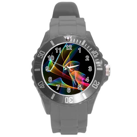 Crystal Rainbow, Abstract Winds Of Love  Plastic Sport Watch (Large) from ArtsNow.com Front