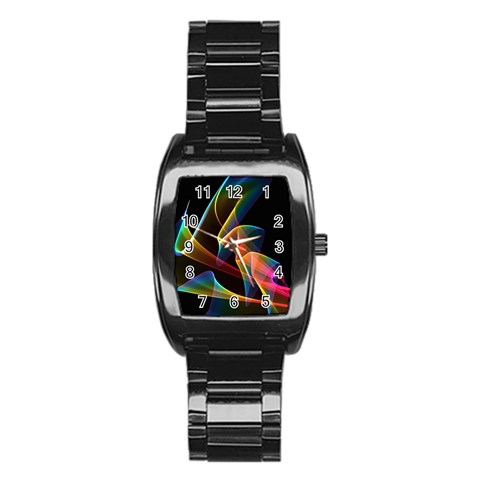 Crystal Rainbow, Abstract Winds Of Love  Stainless Steel Barrel Watch from ArtsNow.com Front