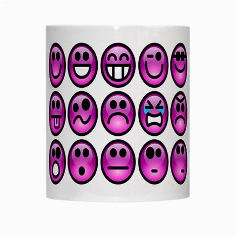 Chronic Pain Emoticons White Coffee Mug from ArtsNow.com Center