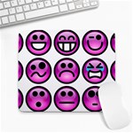 Chronic Pain Emoticons Large Mouse Pad (Rectangle)