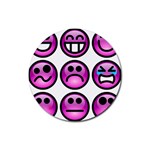 Chronic Pain Emoticons Drink Coaster (Round)