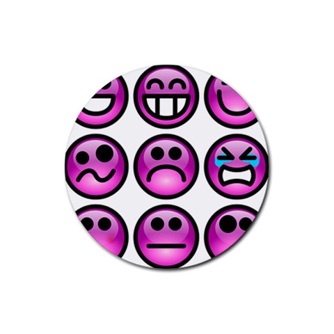 Chronic Pain Emoticons Drink Coasters 4 Pack (Round) from ArtsNow.com Front