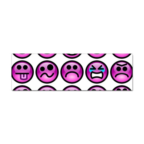 Chronic Pain Emoticons Bumper Sticker from ArtsNow.com Front