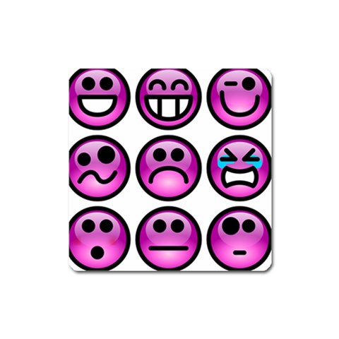 Chronic Pain Emoticons Magnet (Square) from ArtsNow.com Front