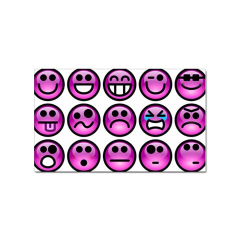 Chronic Pain Emoticons Sticker 100 Pack (Rectangle) from ArtsNow.com Front