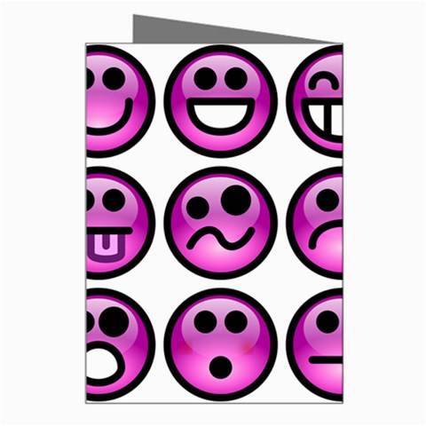 Chronic Pain Emoticons Greeting Card from ArtsNow.com Right