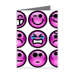 Chronic Pain Emoticons Mini Greeting Card