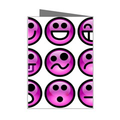 Chronic Pain Emoticons Mini Greeting Card from ArtsNow.com Right