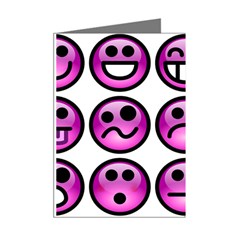 Chronic Pain Emoticons Mini Greeting Card (8 Pack) from ArtsNow.com Right