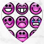 Chronic Pain Emoticons Jigsaw Puzzle (Heart)