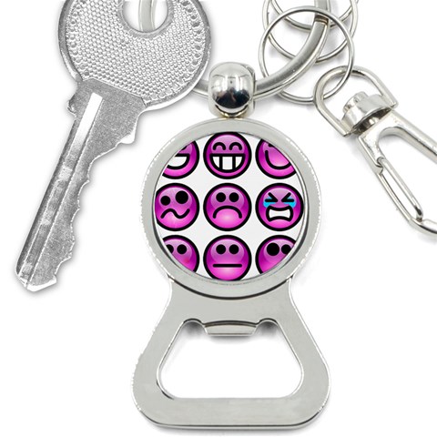 Chronic Pain Emoticons Bottle Opener Key Chain from ArtsNow.com Front