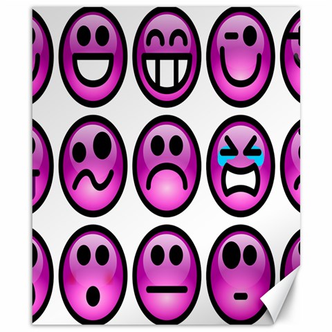 Chronic Pain Emoticons Canvas 8  x 10  (Unframed) from ArtsNow.com 8.15 x9.66  Canvas - 1