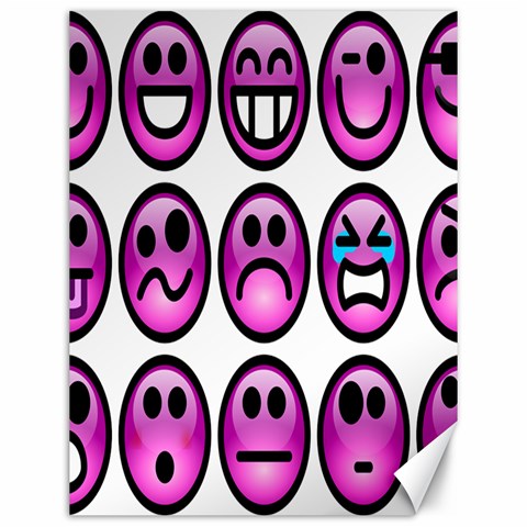 Chronic Pain Emoticons Canvas 12  x 16  (Unframed) from ArtsNow.com 11.86 x15.41  Canvas - 1