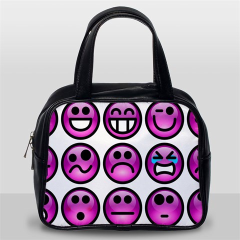 Chronic Pain Emoticons Classic Handbag (One Side) from ArtsNow.com Front