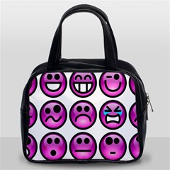 Chronic Pain Emoticons Classic Handbag (Two Sides) from ArtsNow.com Front