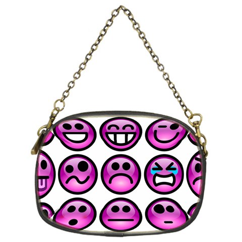 Chronic Pain Emoticons Chain Purse (One Side) from ArtsNow.com Front