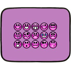 Chronic Pain Emoticons Mini Fleece Blanket (Two Sided) from ArtsNow.com 35 x27  Blanket Front