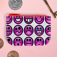 Chronic Pain Emoticons Coin Change Purse from ArtsNow.com Front