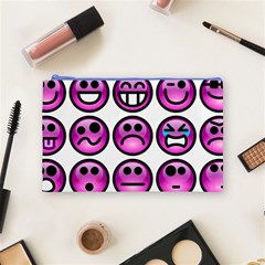 Chronic Pain Emoticons Cosmetic Bag (Medium) from ArtsNow.com Front