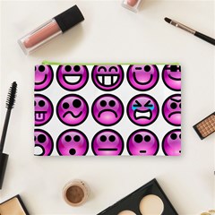 Chronic Pain Emoticons Cosmetic Bag (Medium) from ArtsNow.com Front