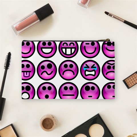 Chronic Pain Emoticons Cosmetic Bag (Medium) from ArtsNow.com Back