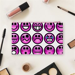 Chronic Pain Emoticons Cosmetic Bag (Medium) from ArtsNow.com Back