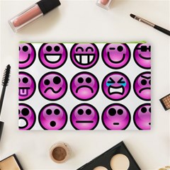 Chronic Pain Emoticons Cosmetic Bag (Large) from ArtsNow.com Back