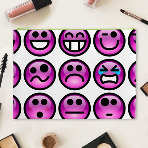 Chronic Pain Emoticons Cosmetic Bag (XL) from ArtsNow.com Front