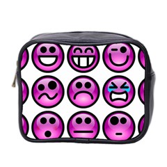 Chronic Pain Emoticons Mini Travel Toiletry Bag (Two Sides) from ArtsNow.com Front