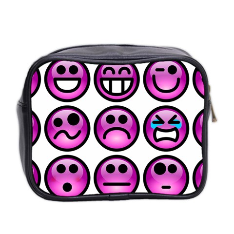 Chronic Pain Emoticons Mini Travel Toiletry Bag (Two Sides) from ArtsNow.com Back