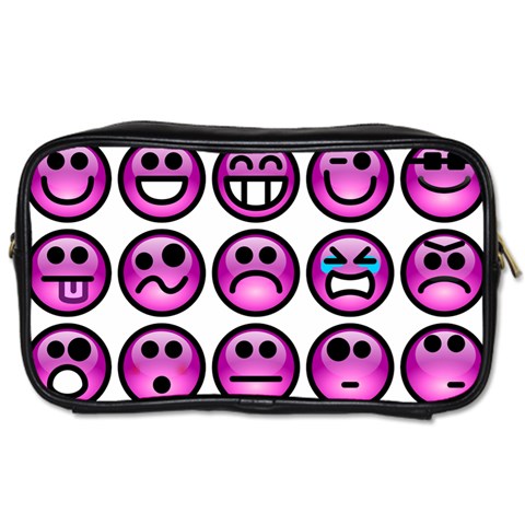 Chronic Pain Emoticons Travel Toiletry Bag (Two Sides) from ArtsNow.com Front