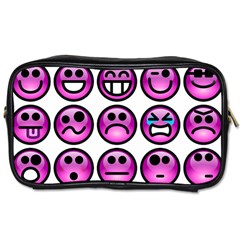 Chronic Pain Emoticons Travel Toiletry Bag (Two Sides) from ArtsNow.com Front