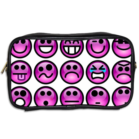 Chronic Pain Emoticons Travel Toiletry Bag (Two Sides) from ArtsNow.com Back