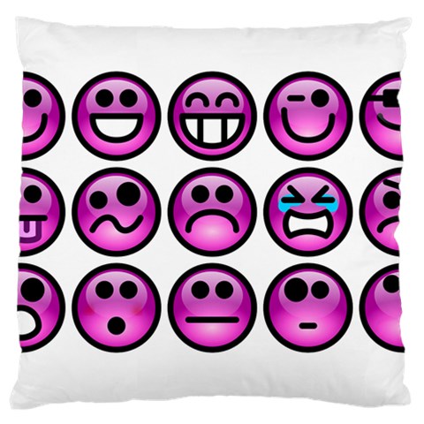 Chronic Pain Emoticons Large Cushion Case (Single Sided)  from ArtsNow.com Front