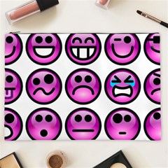 Chronic Pain Emoticons Cosmetic Bag (XXL) from ArtsNow.com Front