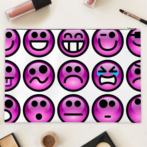 Chronic Pain Emoticons Cosmetic Bag (XXL) from ArtsNow.com Back