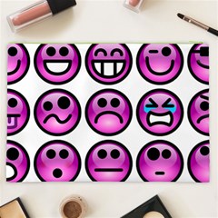 Chronic Pain Emoticons Cosmetic Bag (XXL) from ArtsNow.com Back