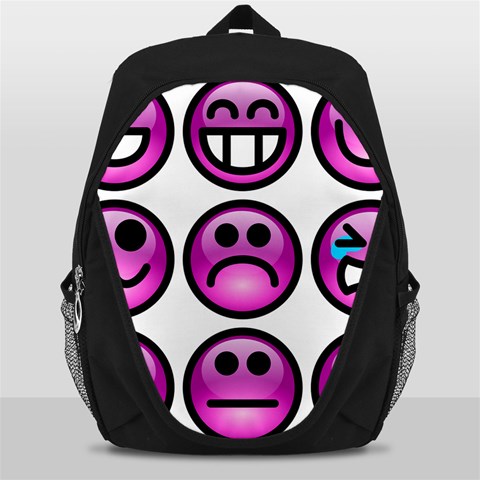 Chronic Pain Emoticons Backpack Bag from ArtsNow.com Front