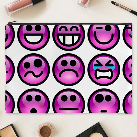 Chronic Pain Emoticons Cosmetic Bag (XXXL) from ArtsNow.com Front