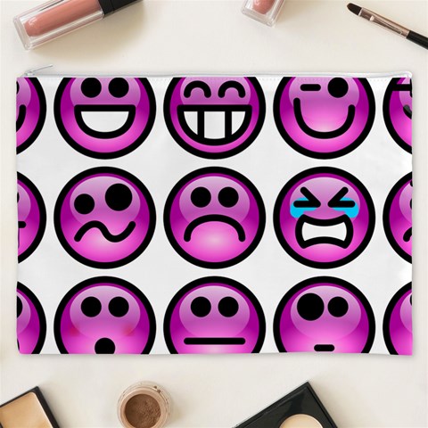 Chronic Pain Emoticons Cosmetic Bag (XXXL) from ArtsNow.com Front